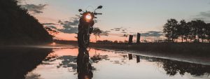 riding a motorcycle in evansville