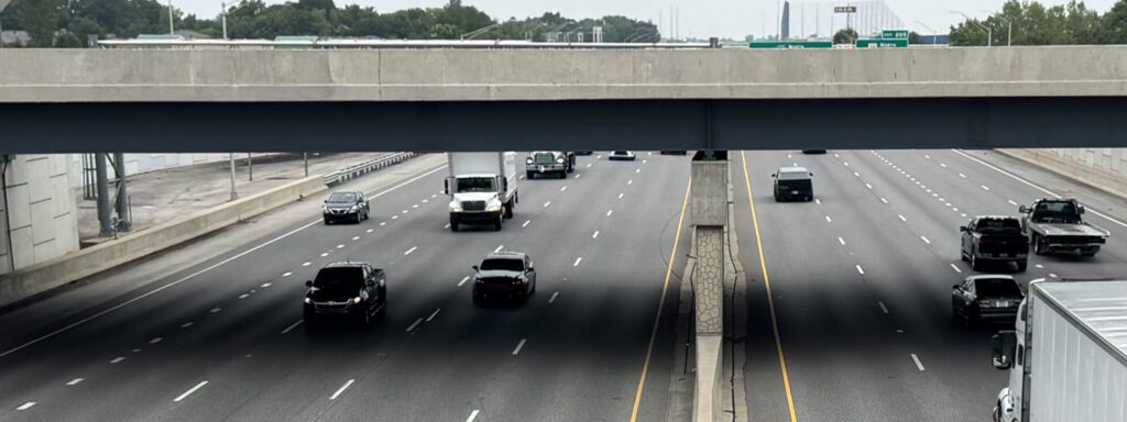 106th Street & I-69 Interchange in Fishers, Indiana, where an crash requiring the assistance of a Fishers motorcycle accident lawyer might happen