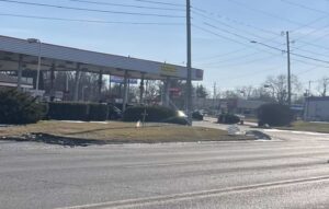 Southbound Kentucky Ave. in Indianapolis, IN, near where Pam Indianapolis car accident took place