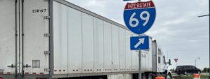 I-69 in Fishers, IN, where Amazon delivery truck accidents are likely to take place