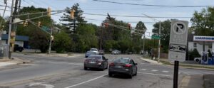Michigan St. and Tibbs Ave. in Indianapolis, IN., where Hensley Legal Group, PC client Mark seriously injured his back in a car accident