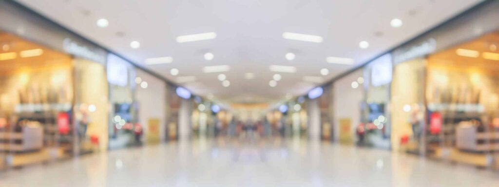 The kind of mall walkway where a Tippecanoe Mall slip and fall might occur