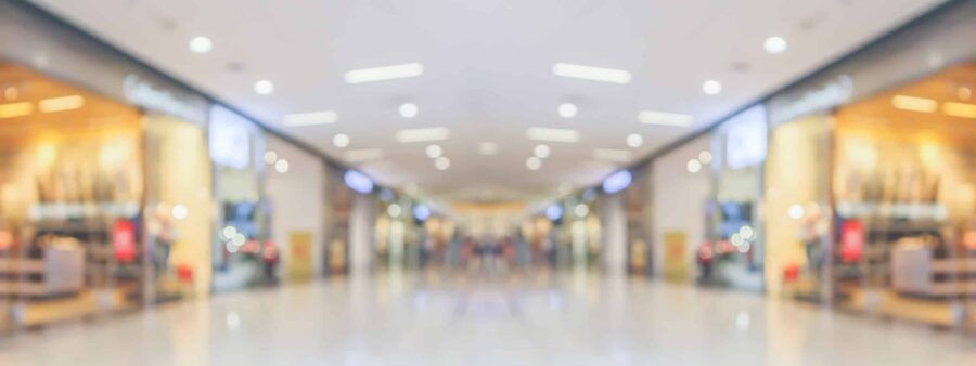 The kind of mall walkway where a Tippecanoe Mall slip and fall might occur